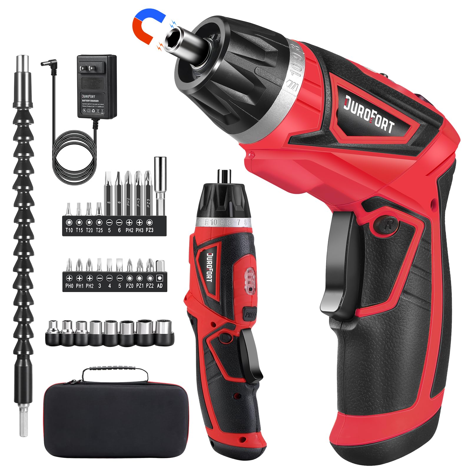 Recheargable screw driver set