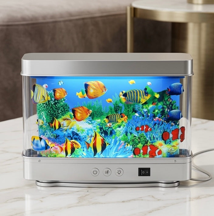 Fish bubble lamp aquarium