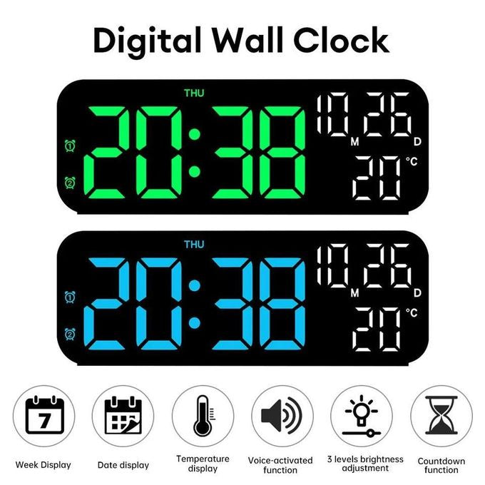 LED Digital wall clock