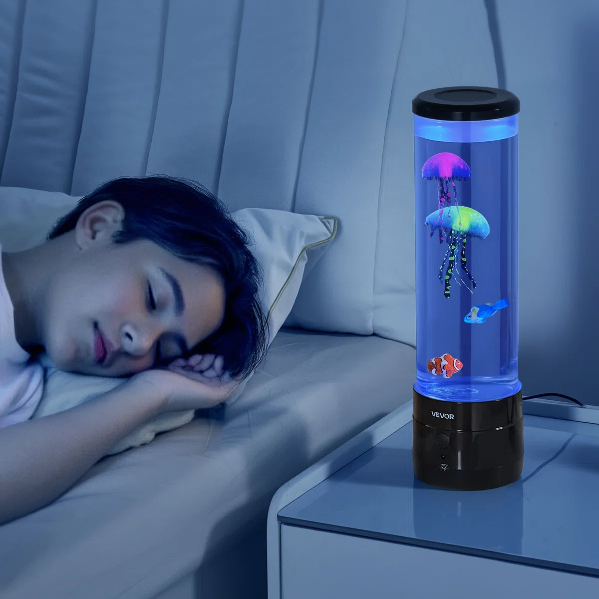 Fish bubble lamp aquarium