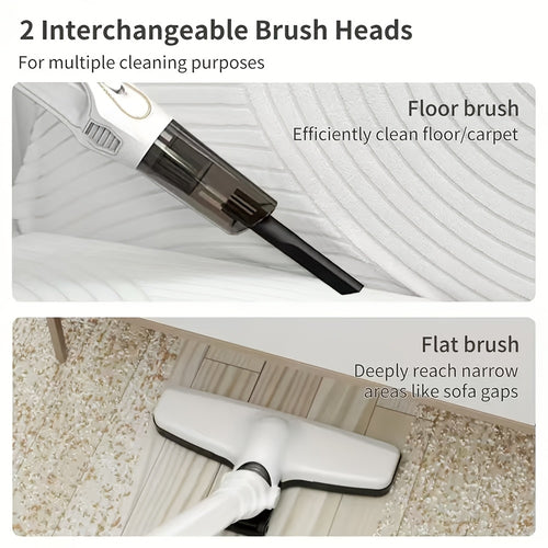 Rechargeable vacuum cleaner for home and car