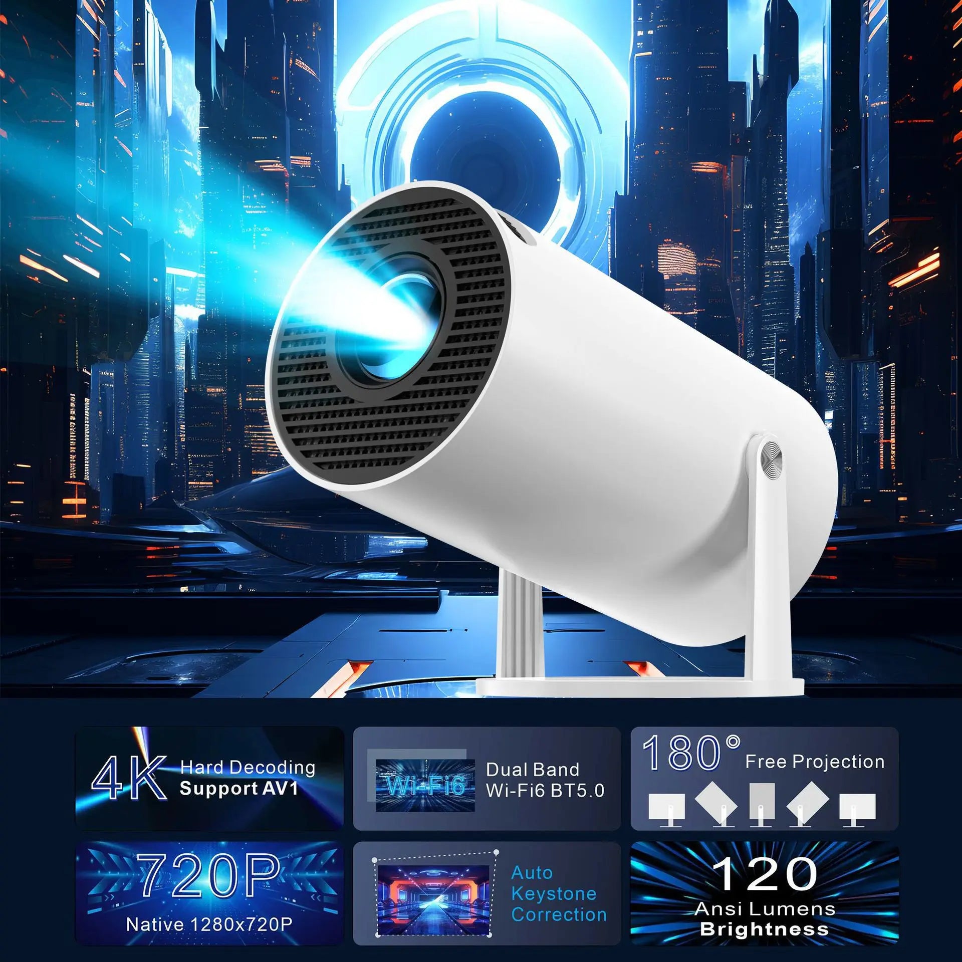 Portable HD Smart Projector