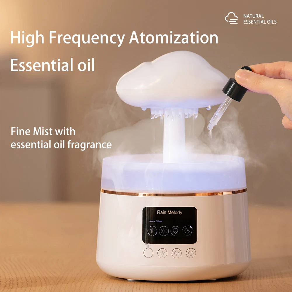 Mushroom Rain Humidifier With bluetooth Speaker