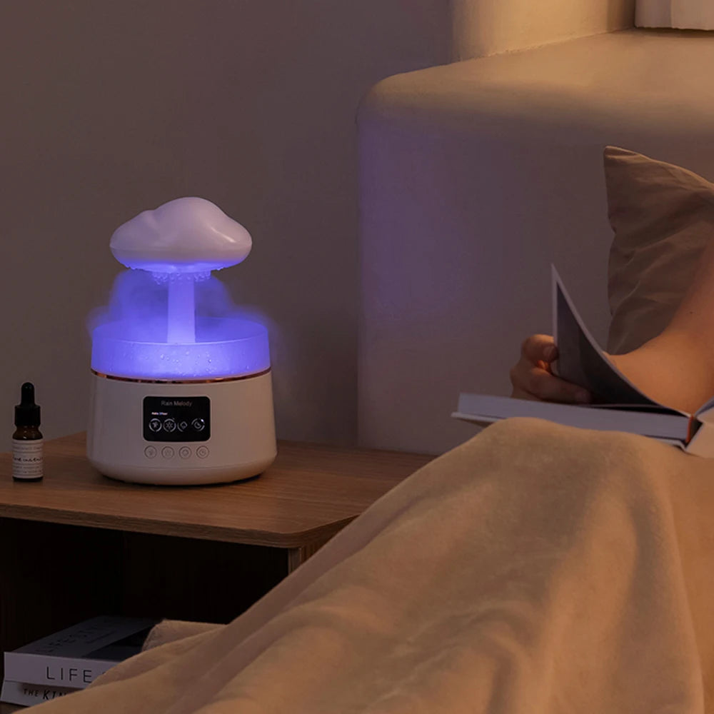 Mushroom Rain Humidifier With bluetooth Speaker